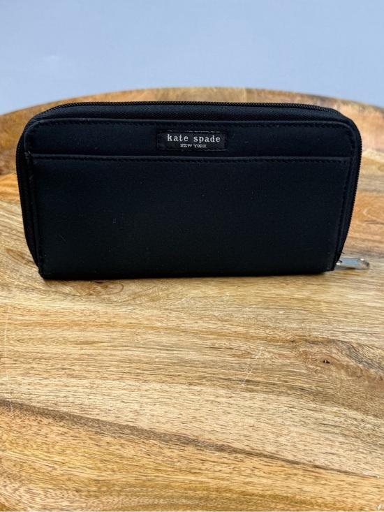 kate spade Handbags - Kate Spade Black Nylon Zip Around Wallet Organizer Travel Clutch
